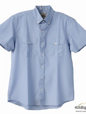 Batch Short Sleeve Button-Down Shirt for Men Size Small